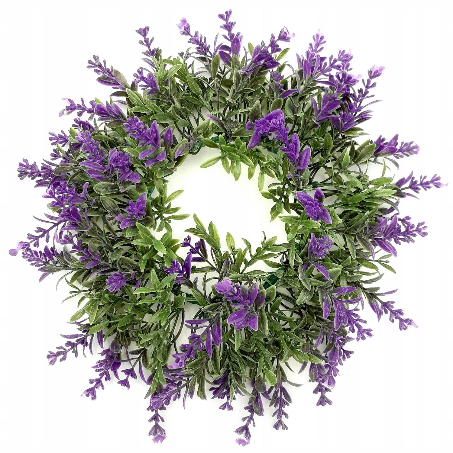 Durvju vainags skaņotājs dekoratīvs lavanda ziedi 25 cm lillā lavanda