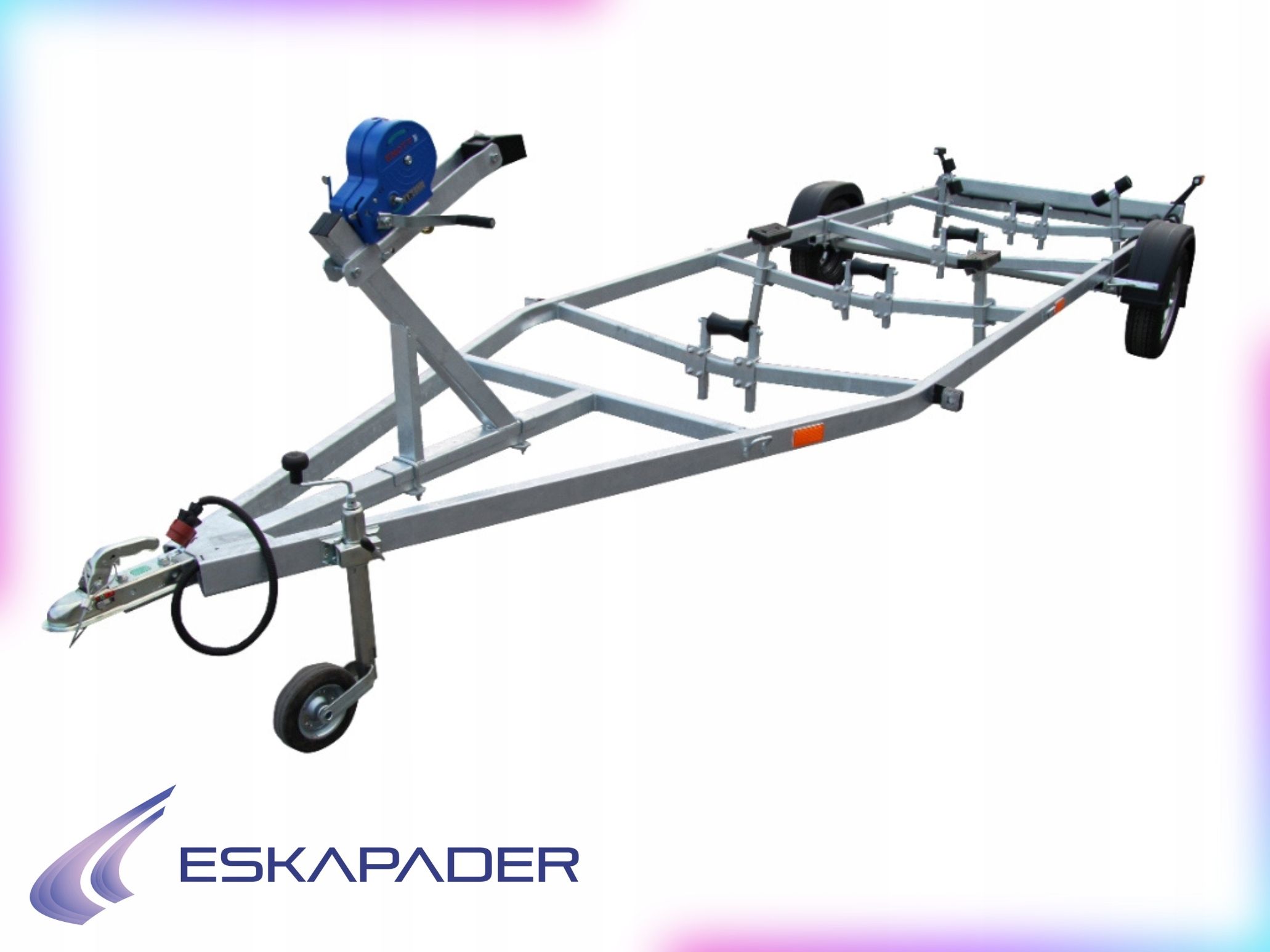  Trailer under the boat pp-2700 two-axle gvw 2700kg, lifting capacity 2150 kg