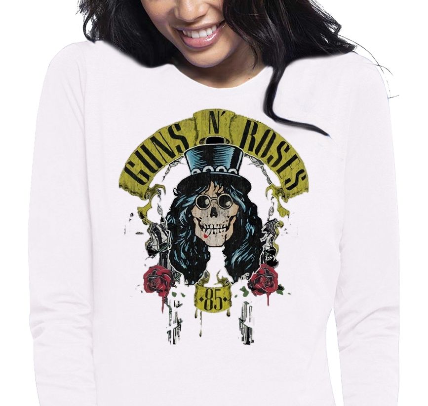 Tričko dámská halenka guns n roses s dlouhými rukávy l