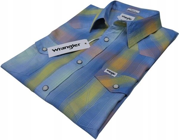  Wrangler hemd regular fit kariert persian blue l