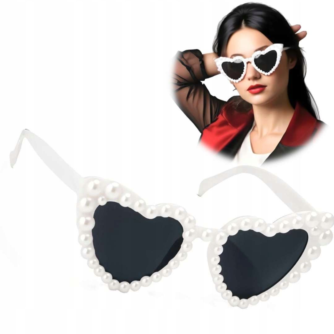  Glasses heart for valentine&#39;s day hearts pink elegant wedding pearls