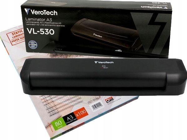  Velký rychle, efektivní laminátor verotech a3 + film a3 / a4 80mic zdarma