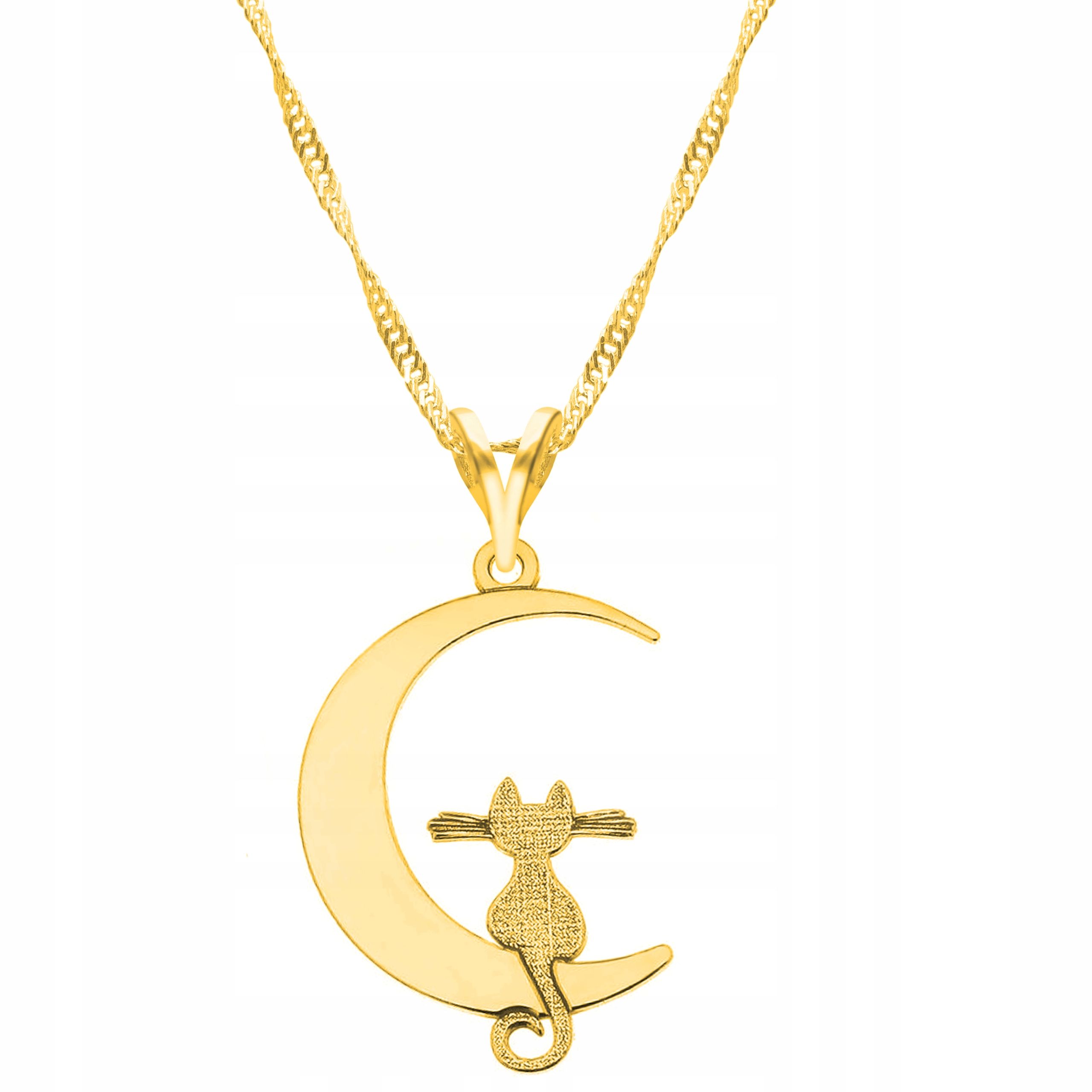  Goldkette halskette 925 mond hörner