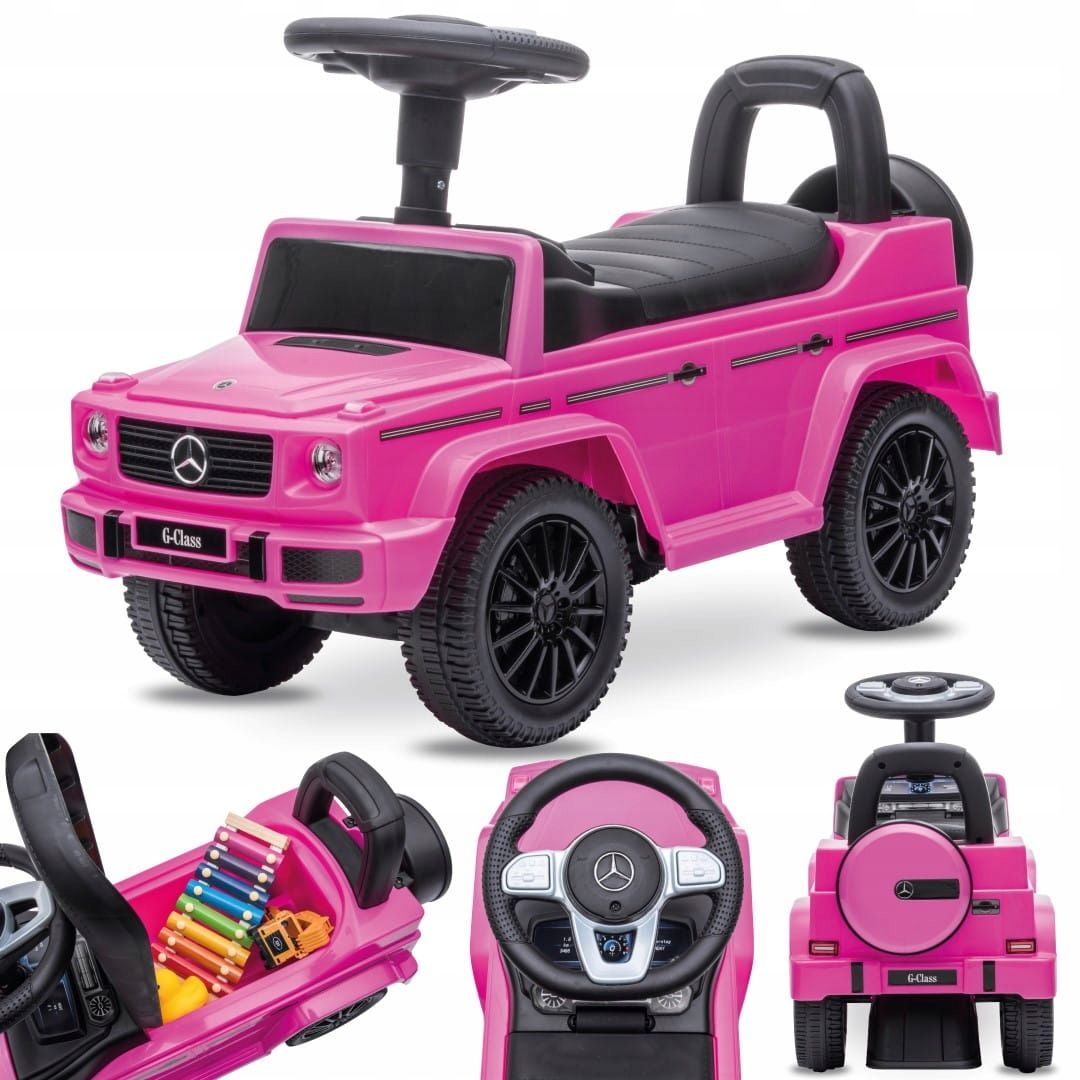  Kick scooter with push handle walker for children mercedes benz g pusher storage box sound