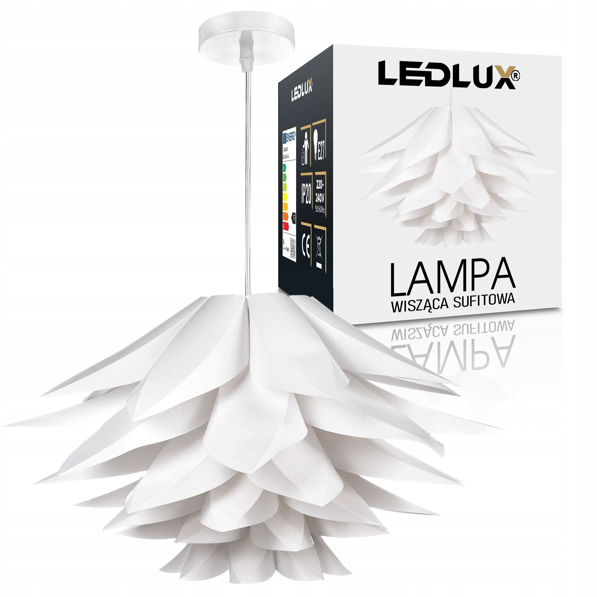  Ceiling lamp hanging lamp golden white modern 3x e27 for the living room