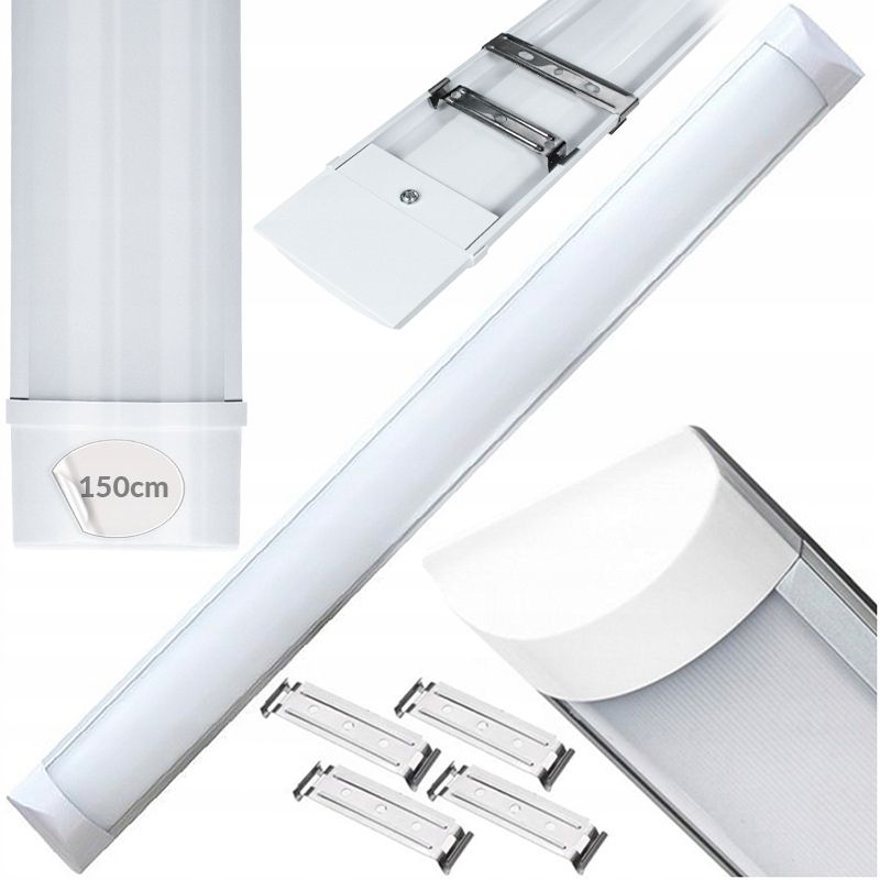  6x led lampa rāmis darbnīca hermētisks ūdensizturīgs rāmis tuba 120cm