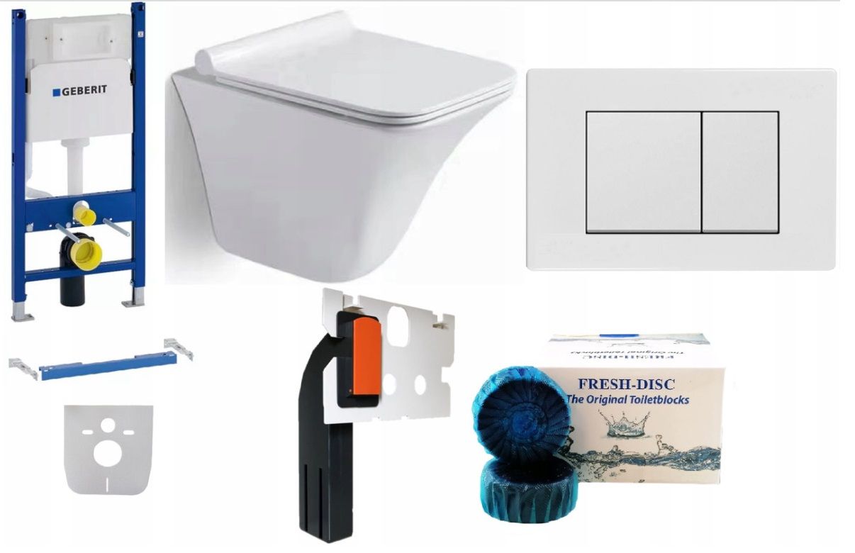  Wc rāmja komplekts geberit + atslēga + tualetes pods melns matēts + dēlis w/o+fresh