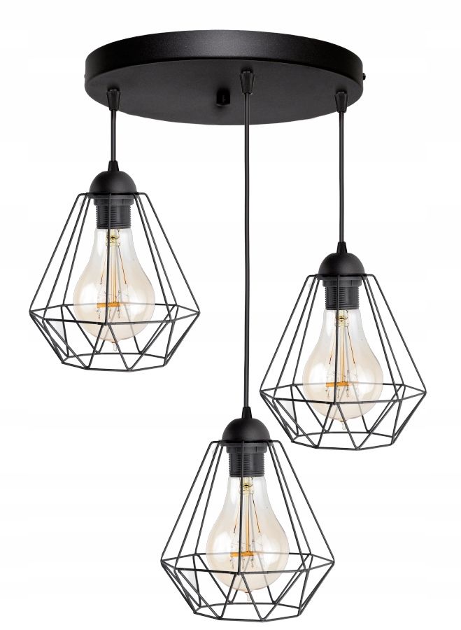  Stropní svítidlo závěsný diament loft styl edison led