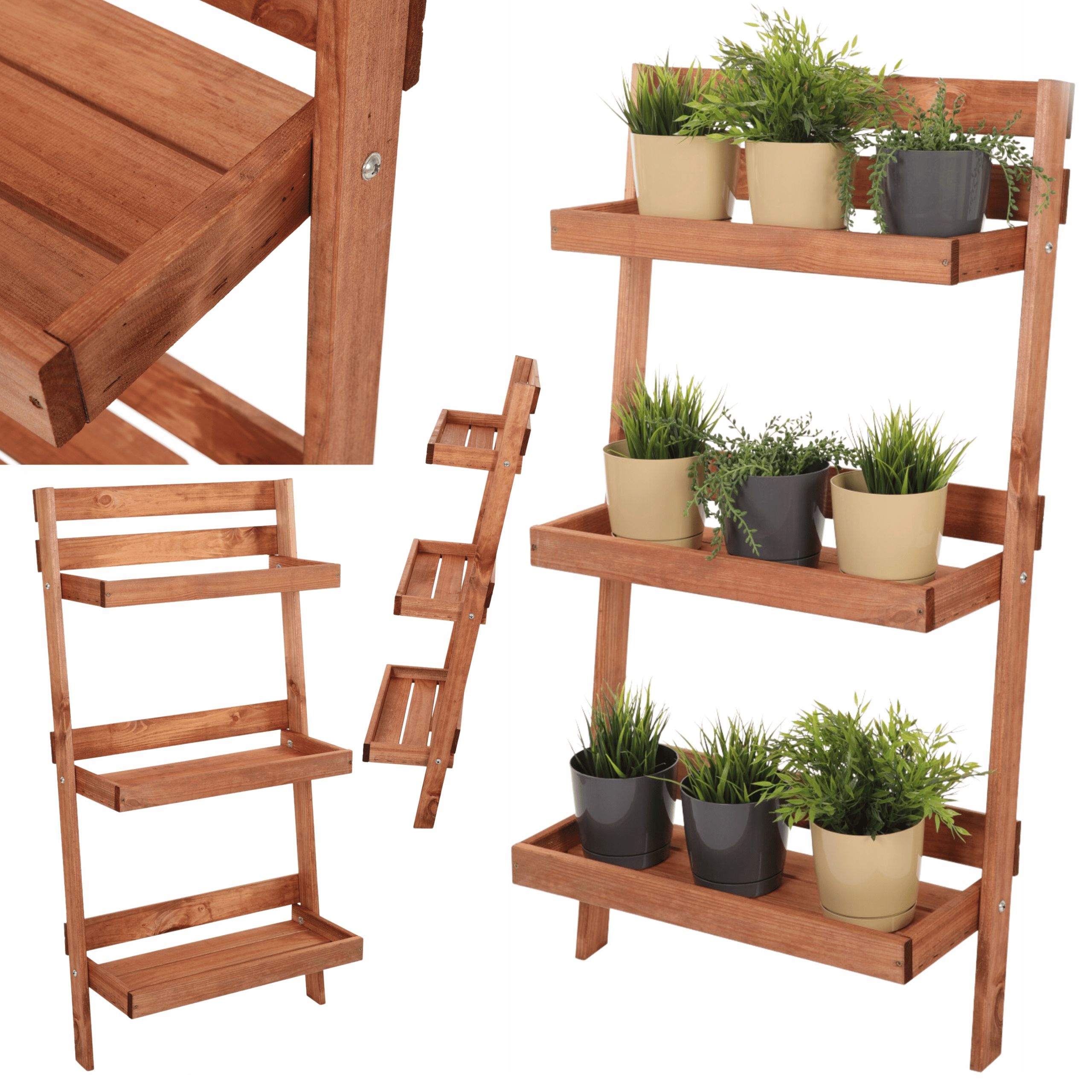 Flower stand opierany ø walls flower stand shelf for plants 145x77cm eco