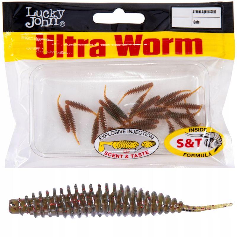  Guma kirminas lucky john ultraworm 2.0'' 5cm s13 purple plum 9x ant czeburaszke