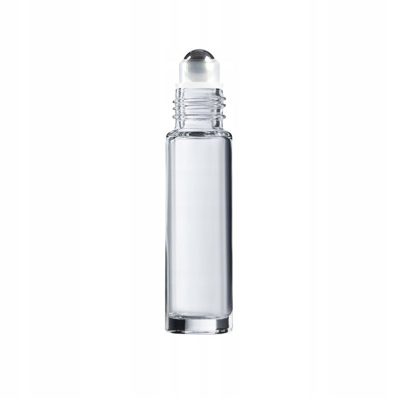  Skleněná láhev 10 ml hnědé barvy s roll-on s ořechem černá barva x10