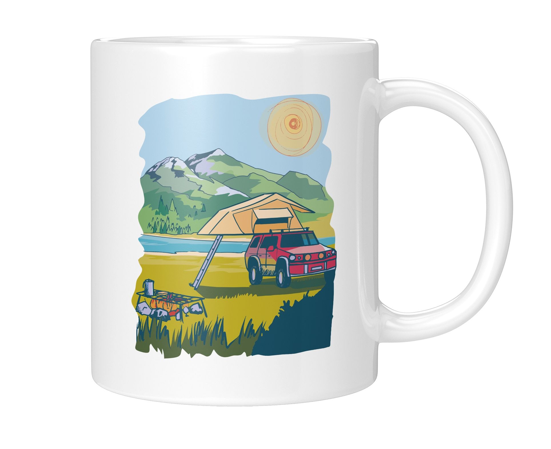  Keramikbecher 330 ml sommer sanduhr