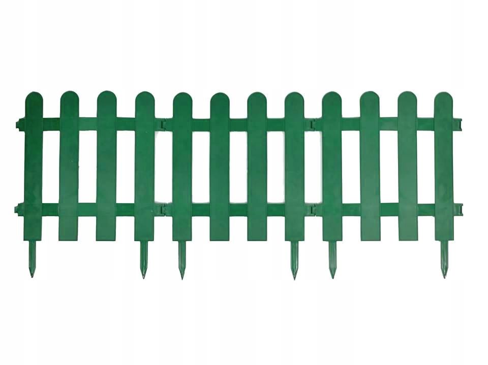  Garden fence palisade edgings white 3m hit