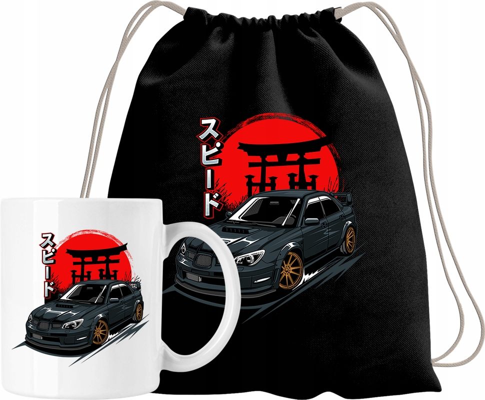  Garnitur tasse sporttasche e36 auto drift motorrad motoryzacja schwarz rucksack