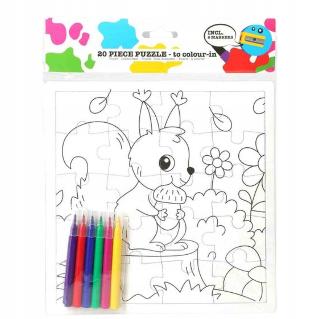  Puzzle for drawing puzzle coloring coloring book children&#39;s squirrel