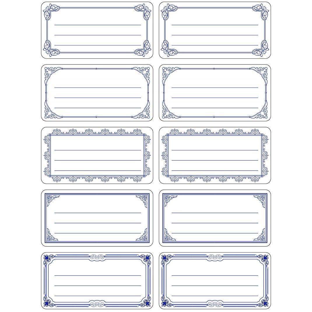  Nálepky notebook meno priezvisko 38x75mm podpis školy 10 ks. titán 432669