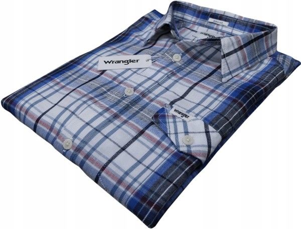  Wrangler košeľa regular fit kockovaný white xl