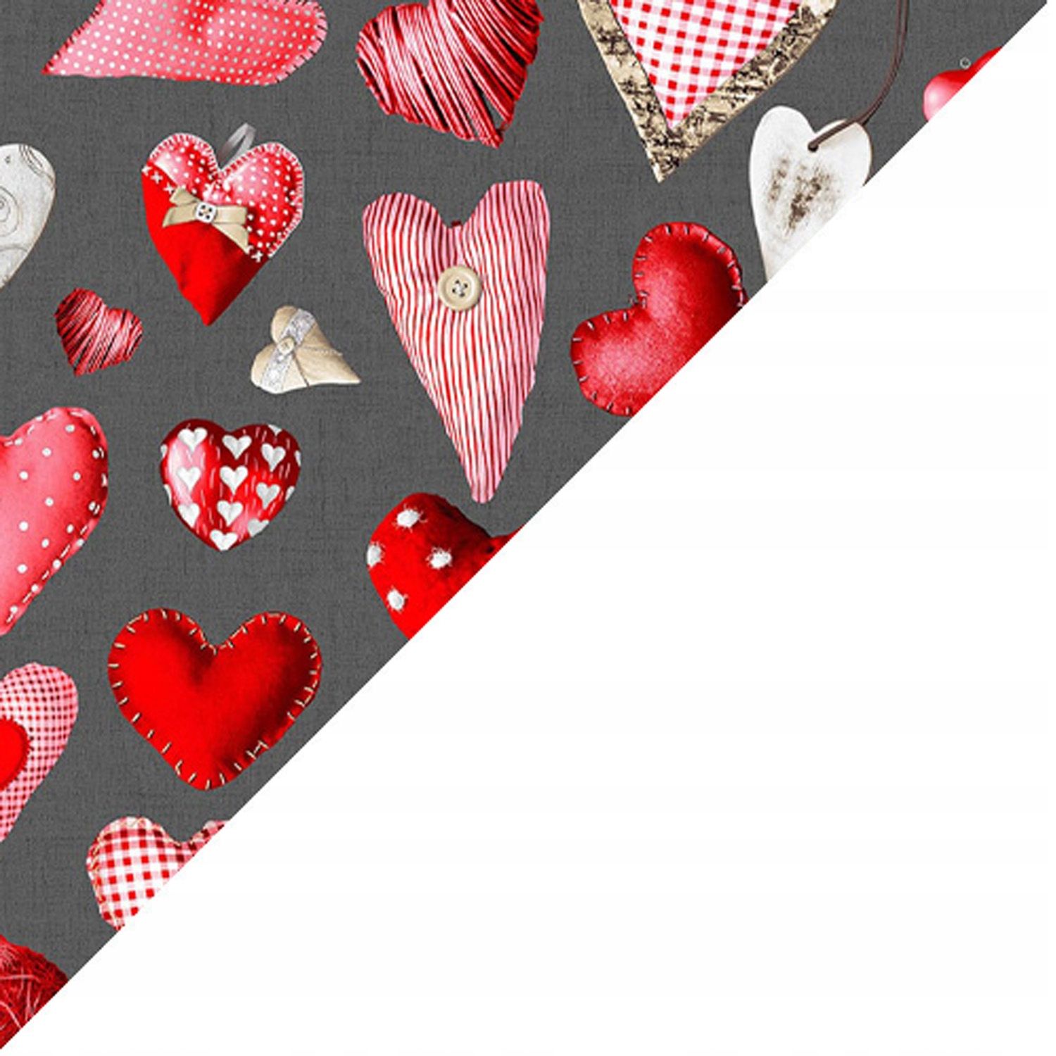  Bandana bandana bavlnená detská čelenka šatka šatka srdiečka 444red