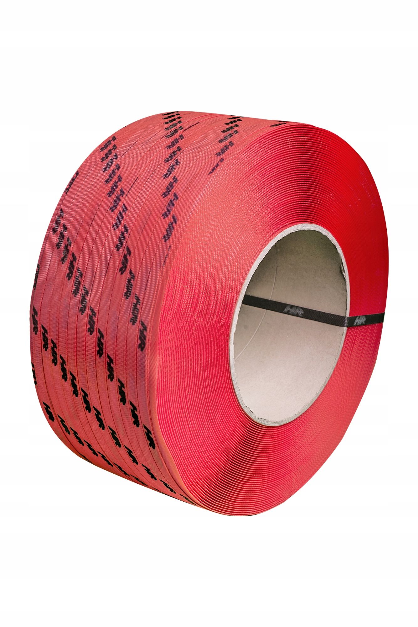  Binding tape pp 12 x 0.60 polypropylene white printout red logo