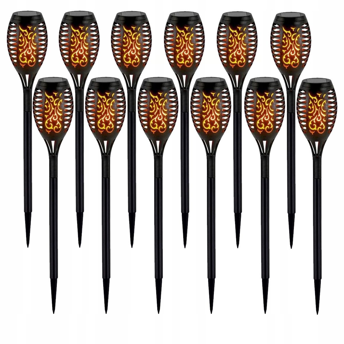  6x saulės energija įkraunamas šviestuvas sodas led impaled sodui cottage žibintas lemputės solar