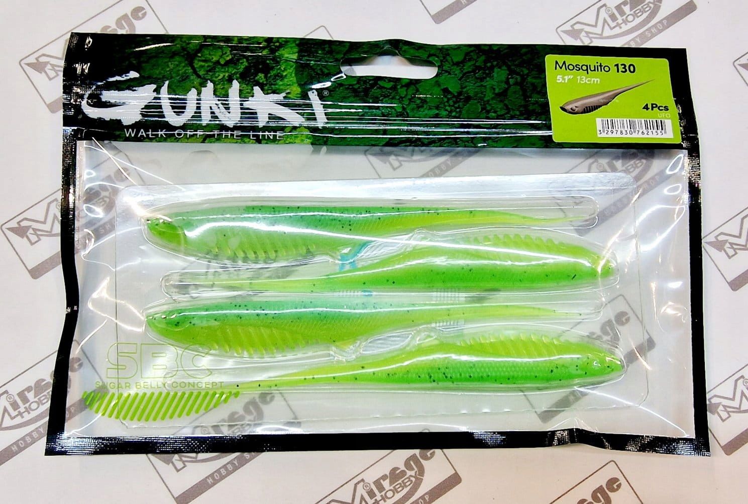  Norīt gunki kiddy 4"(10cm) - salt & pepper (op. 5 gab.) [52683]