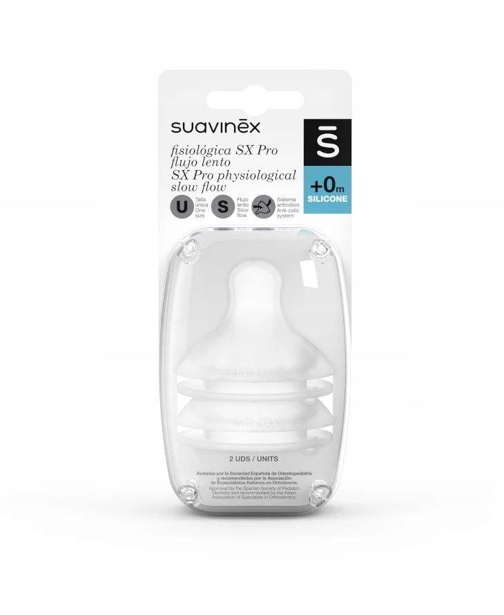  Suavinex vsuvky na láhve zero zero velikost s