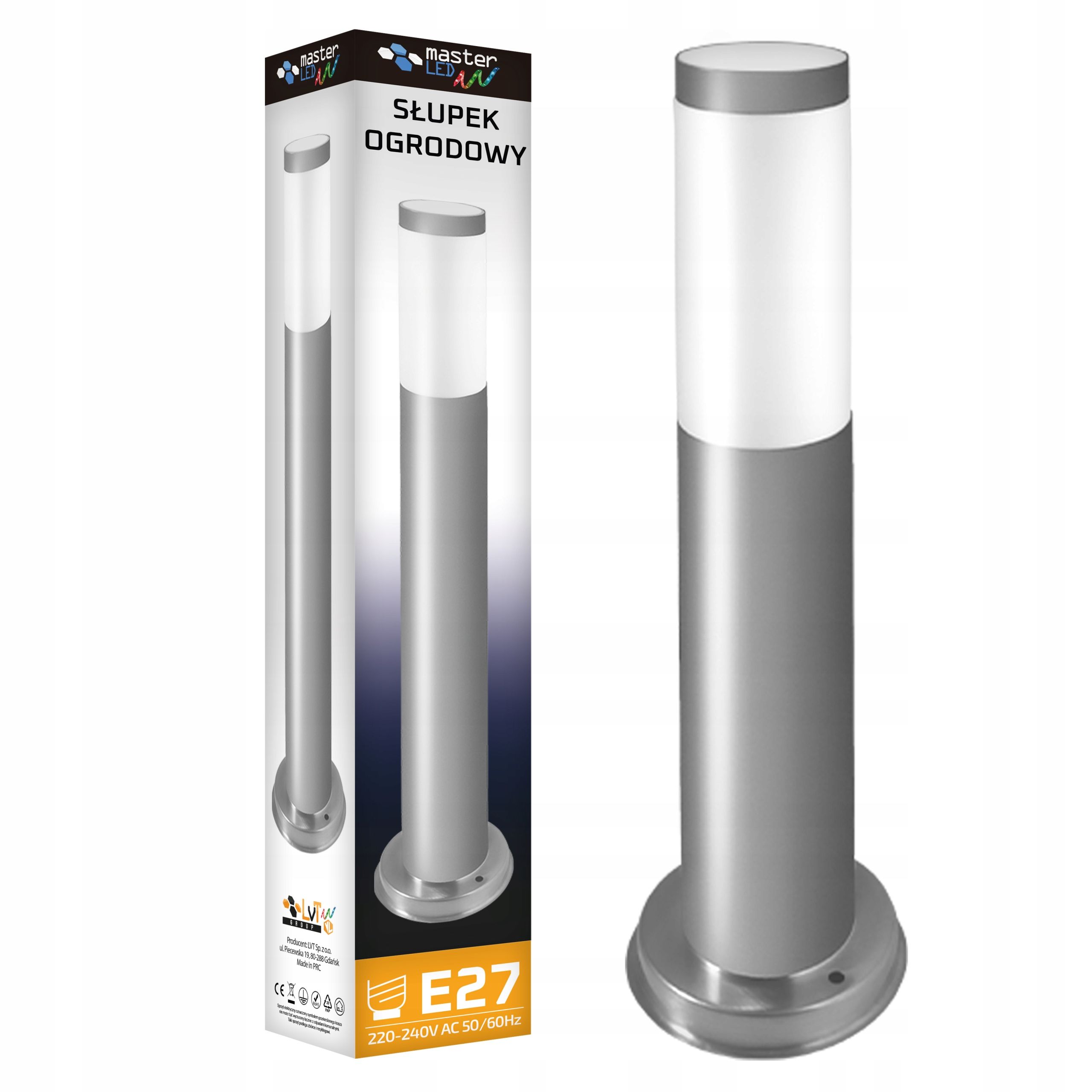  Led stojací lampa zahrada 45cm sloupec pohybový senzor zewnetrzna e27 led