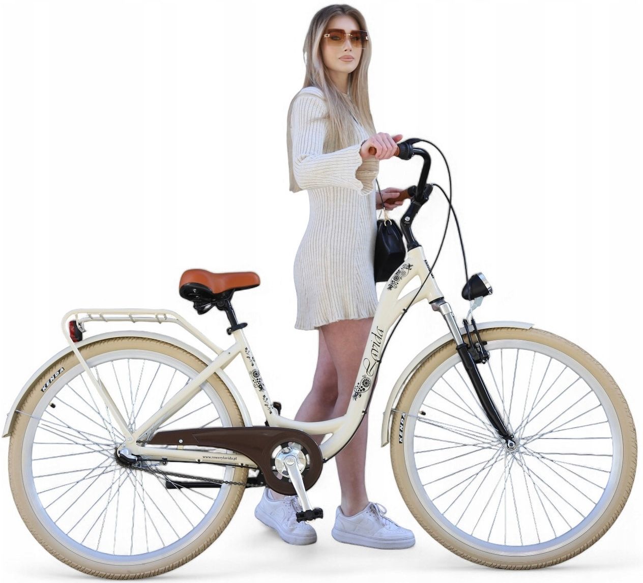  Mestský bicykel hliník ženský 28 ozubené kolesá radenie prevodových stupňov amotyzator taška wklad