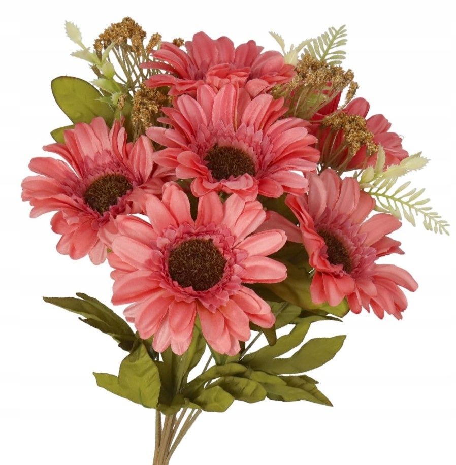  Mākslīgie ziedi kā dzīvs gerbera 50cm kvalitāti premium