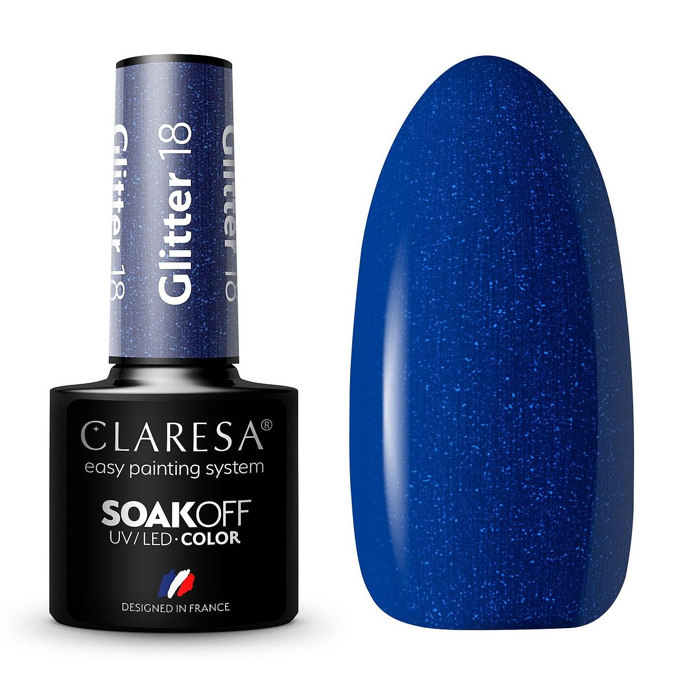  Claresa hübriid küünelakk burgundia glitter pink 554