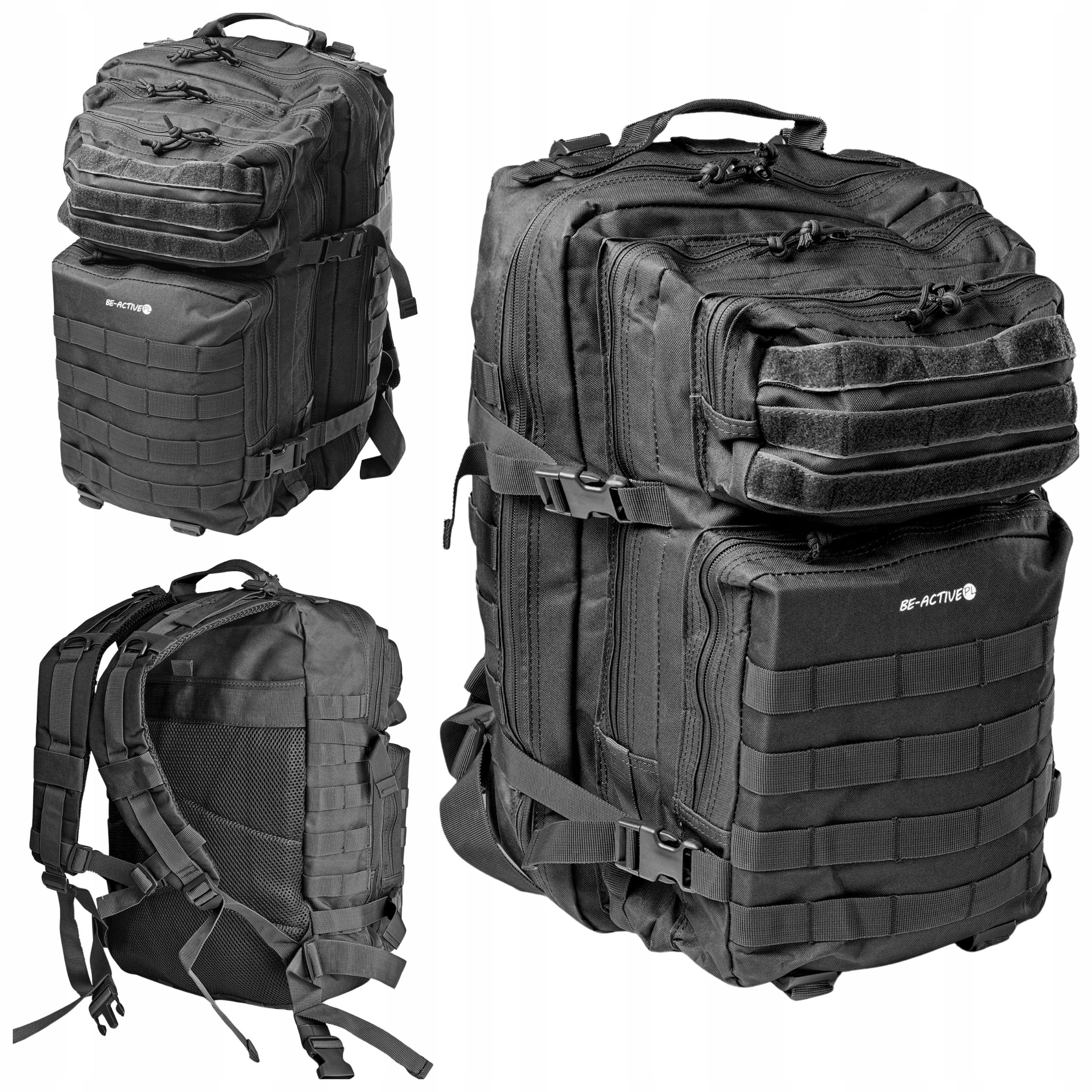  Backpack for survival tactical military tourist 45l black