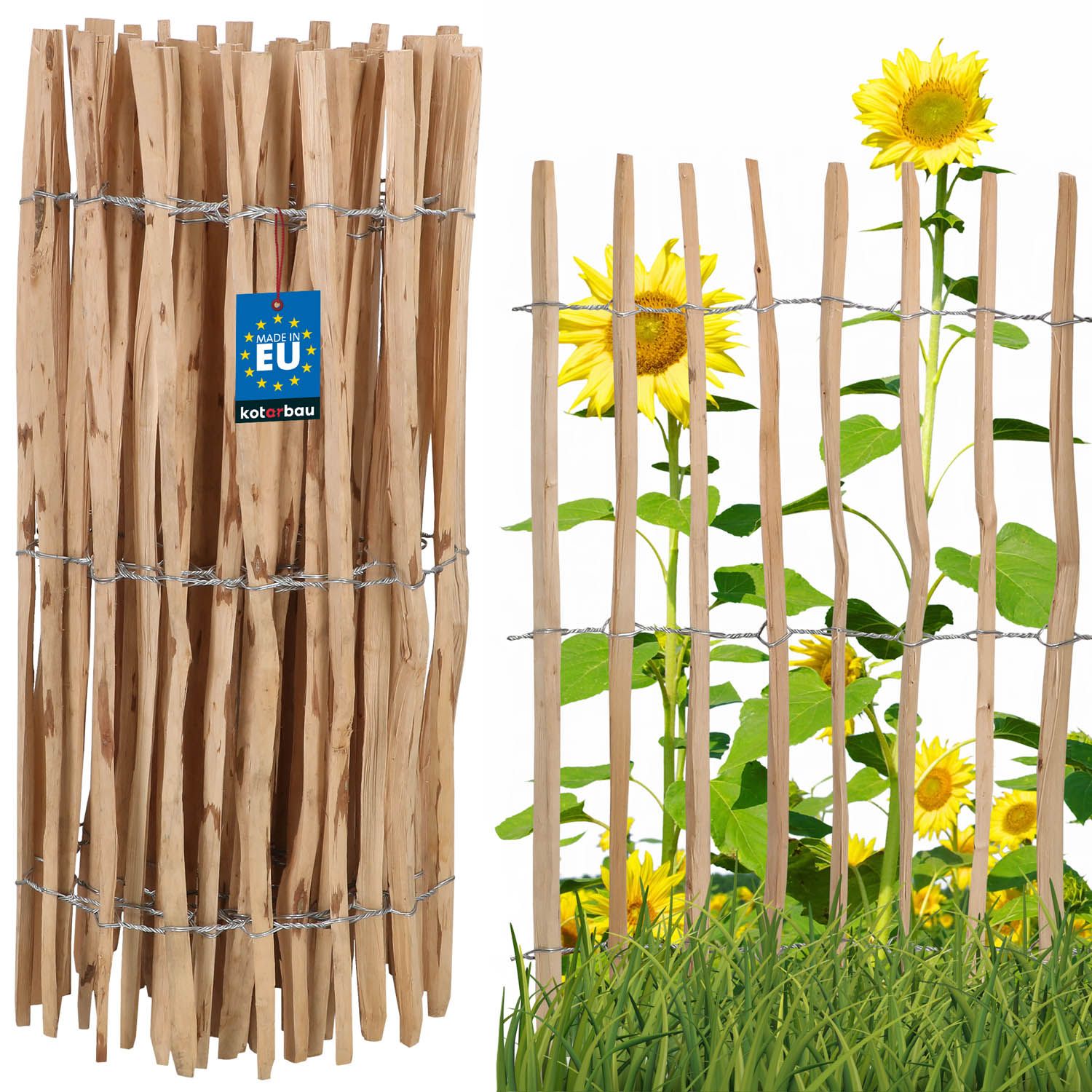  Plot z lieskového dreva 7-8 60x500cm plot obruby palisada záhrada skrútený