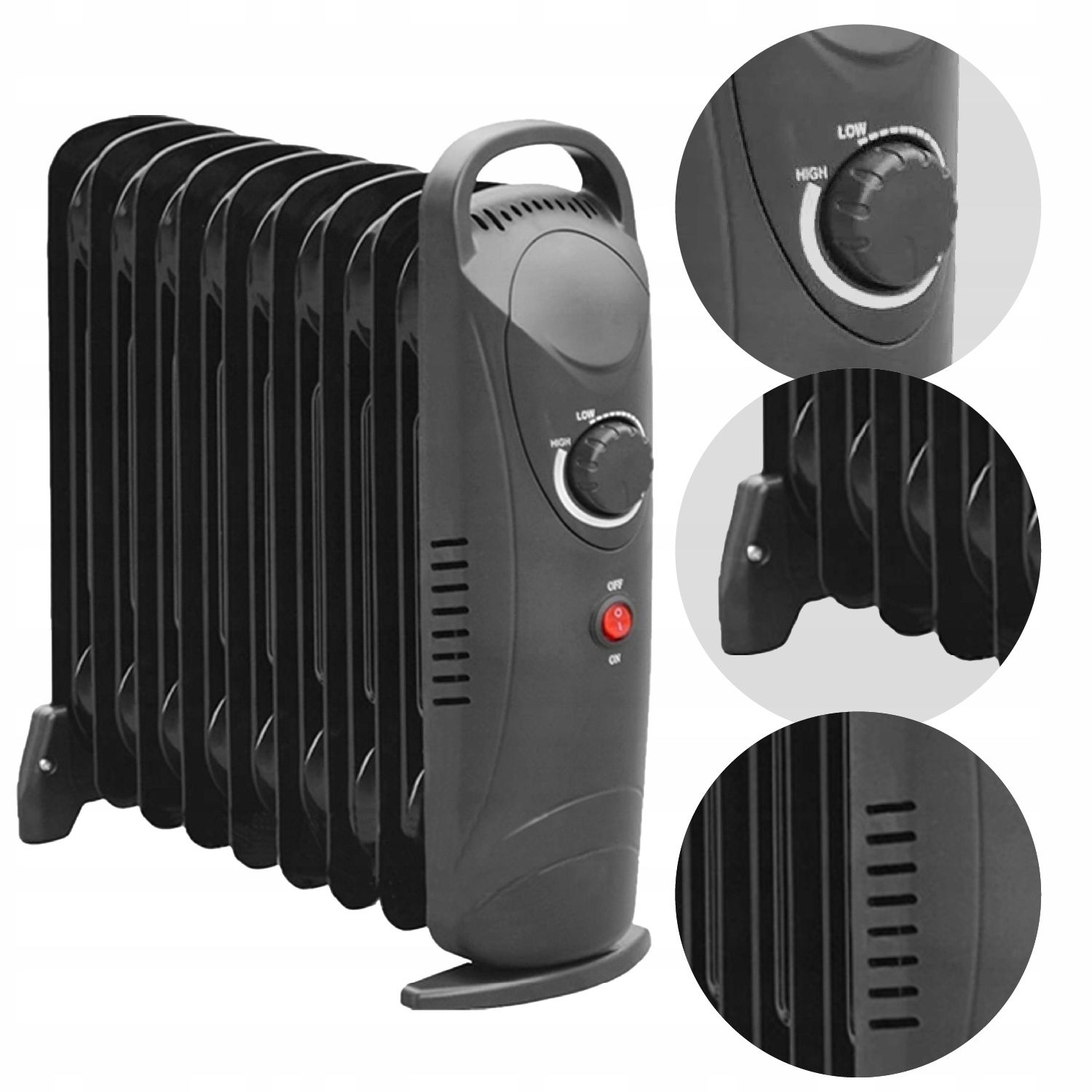  Termoventiliatorius oro šildytuvas elektrinis šildytuvas 2000w 3 lygiai su termostatu