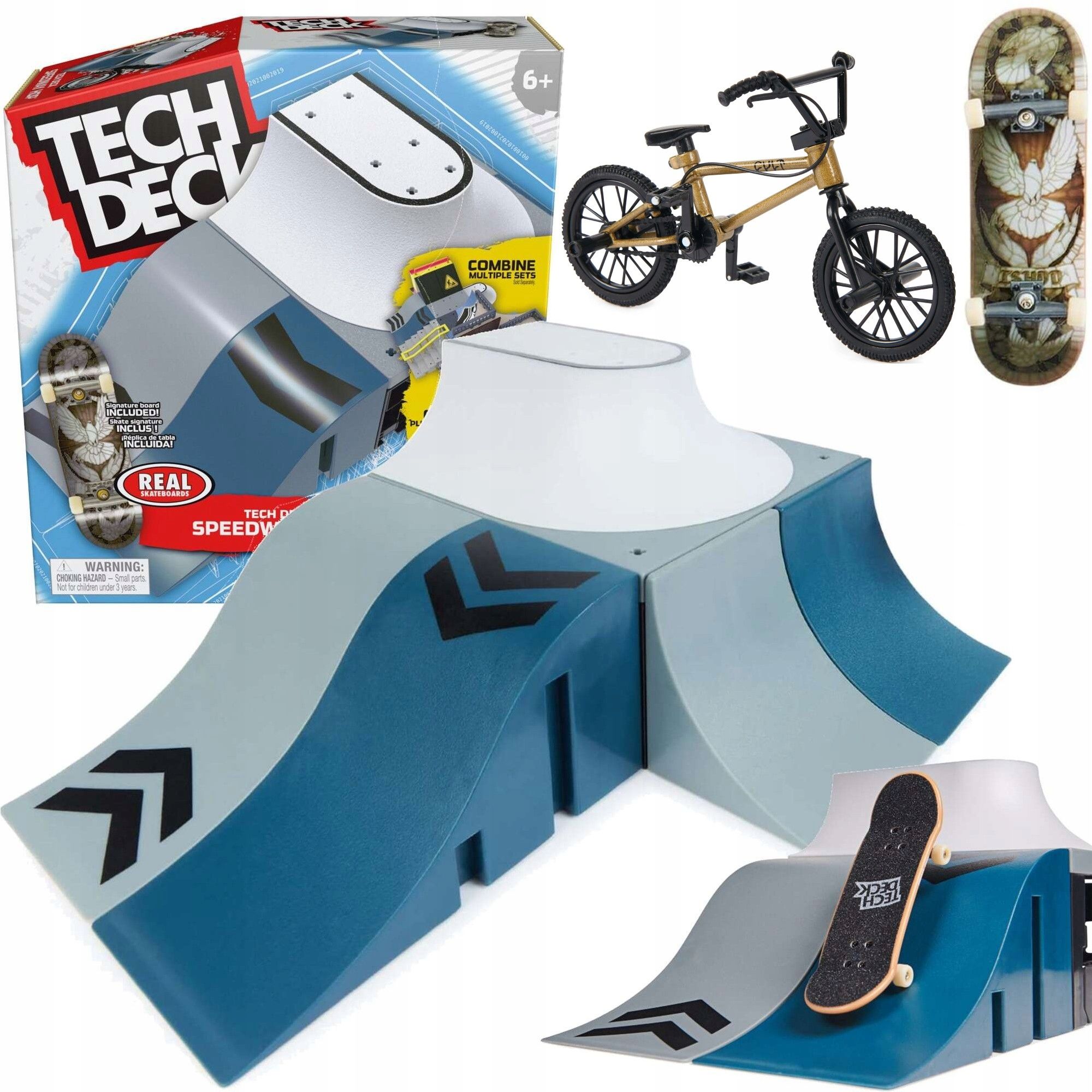  Skate park fingerboard množina bicykel bmx i skateboard + príslušenstvo tech deck