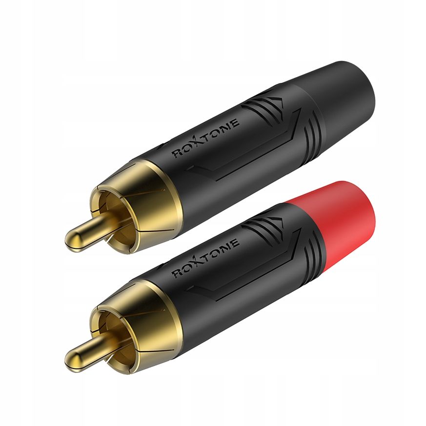  Roxtone rf2c-bg kištukas rca - 2 kompiuterių. rinkinys kištukai cinch