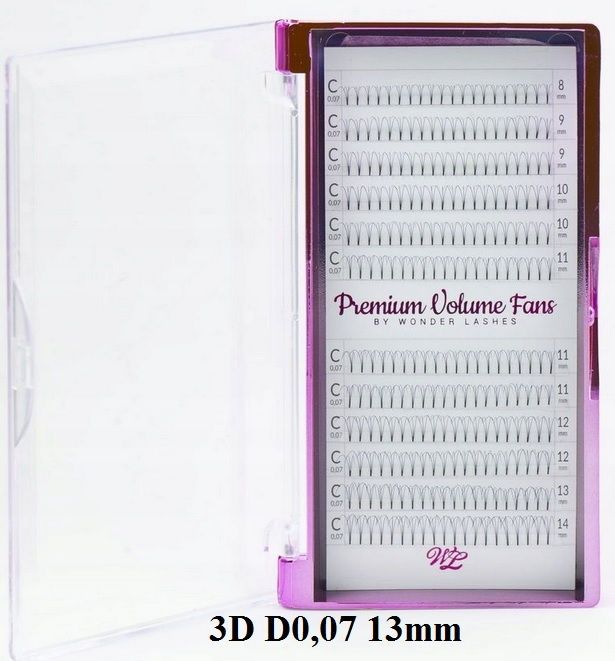 Slay wimpern 4d mix mischen d 0,07mm 8-14 wonder lashes wonderlashes volume fans