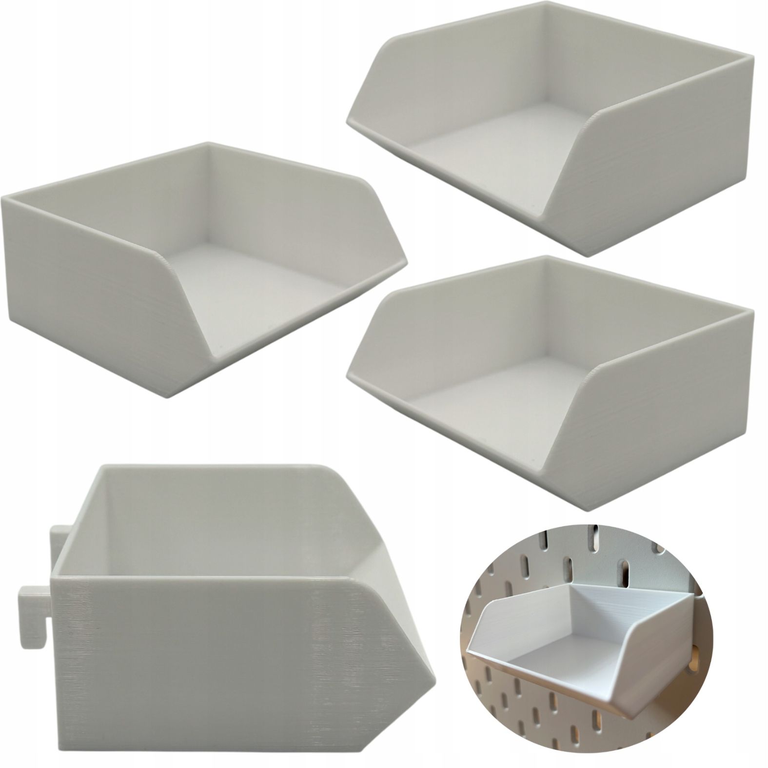  Organaizeris box lentai perforuotos ikea skadis mažas indelis 3 kompiuterių.