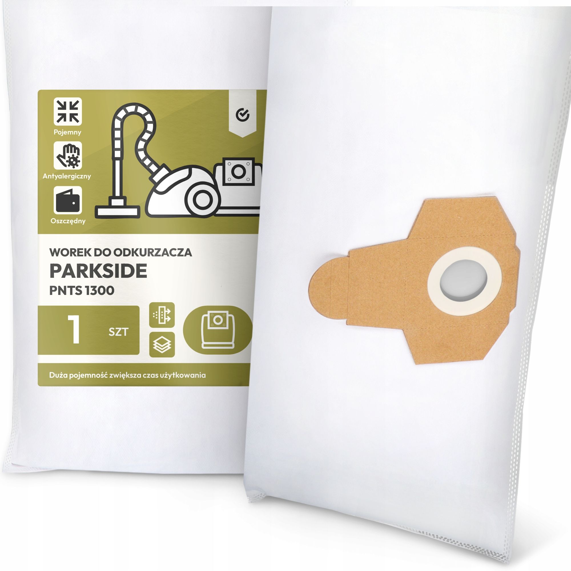  3x tasche für einen staubsauger parkseite pnts 1300 synthetik mikrofasern taschen g9