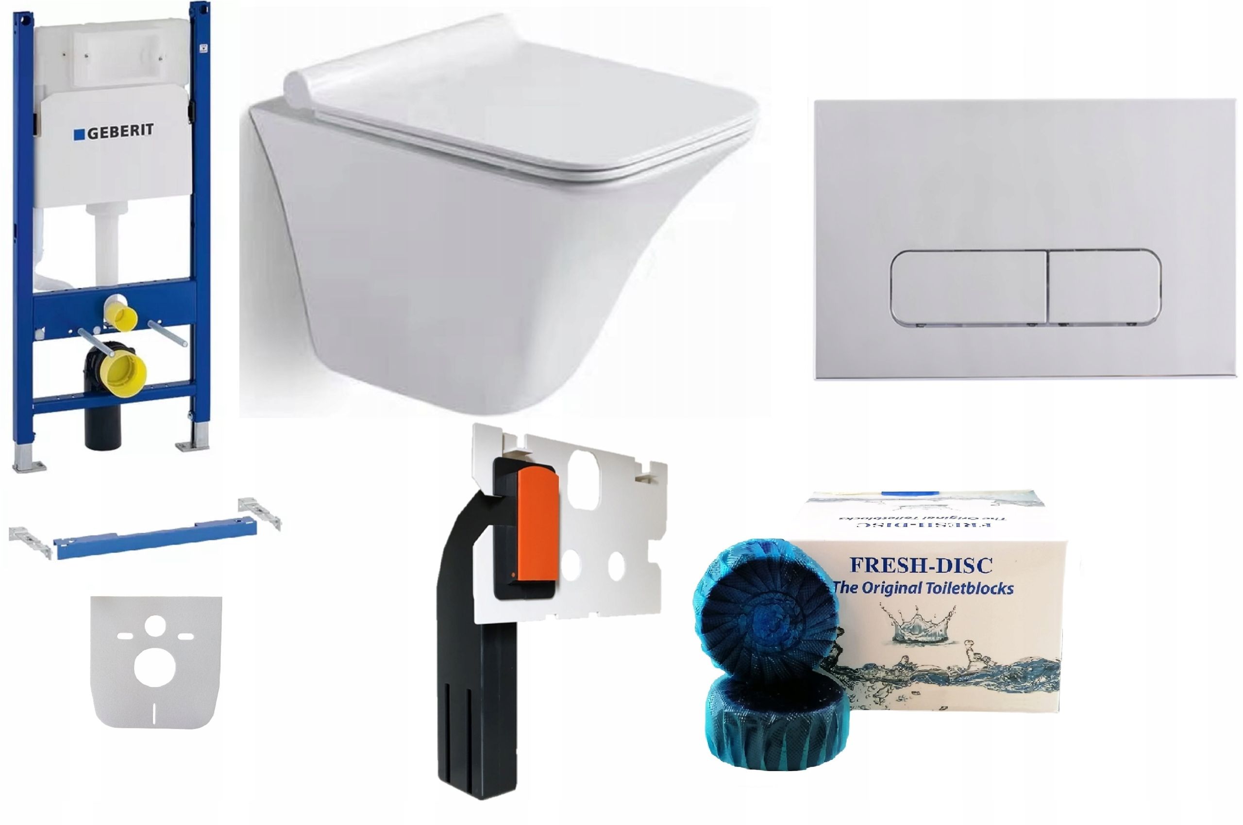  Wc rāmja komplekts geberit + atslēga + tualetes pods melns matēts + dēlis w/o+fresh