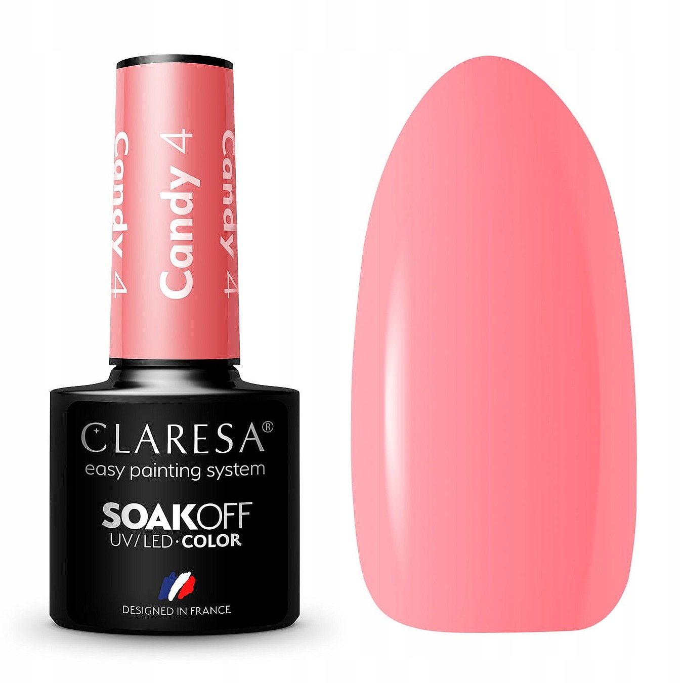  Claresa hübriid küünelakk burgundia glitter pink 554