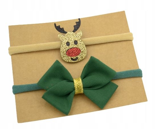  Stirnband für ein mädchen bantu rote farbe ren 2 pcs. weihnachtsset