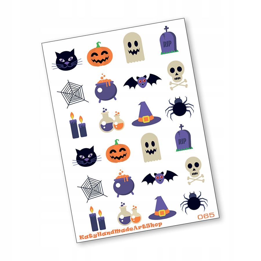  Aufkleber halloween für kinder 7,5x10,5 n203