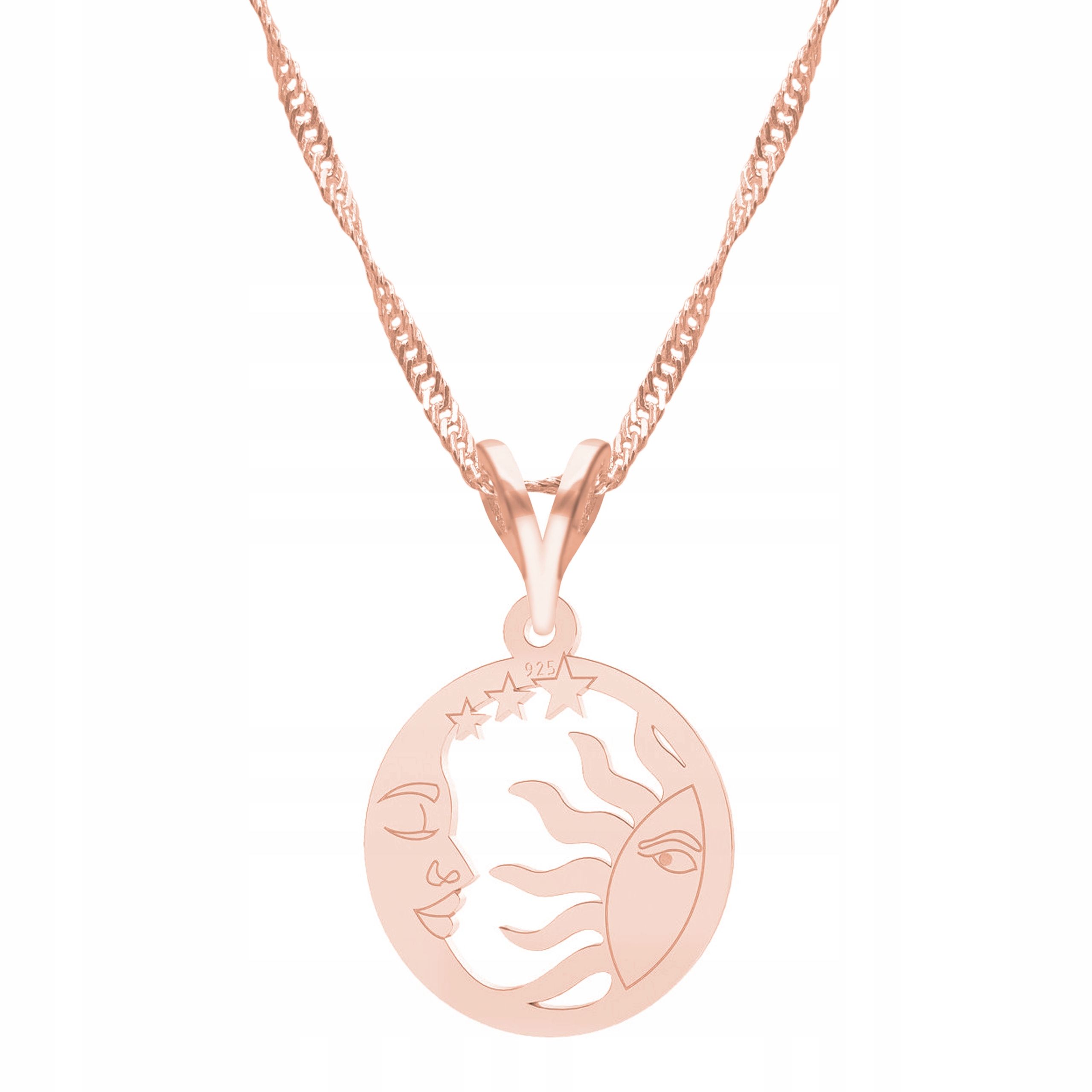  Goldkette halskette 925 mond hörner
