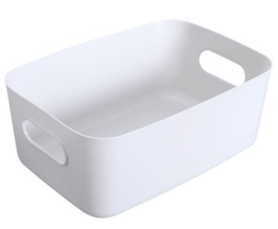  Liels kaste grozu organizators plastmasas balts par rakstāmgaldu 30x20x12
