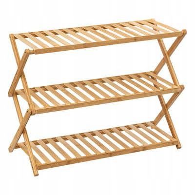  Bamboo shoe rack 3 levels on 9 pairs shoe