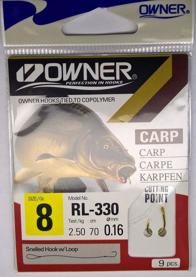  Owner žvejybinis pavadėlis leszczowy rl-340 hak.6 linija 0,20mm