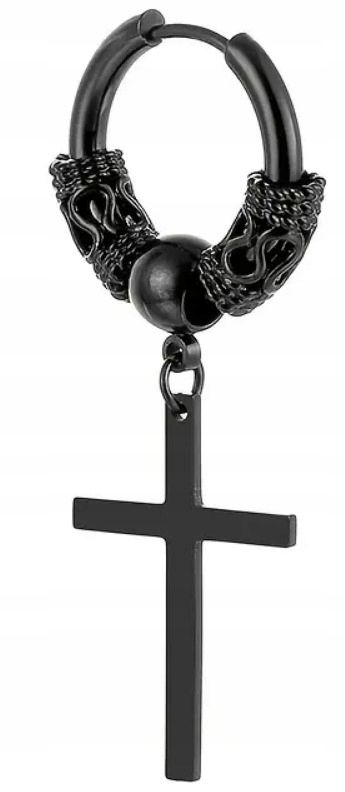  Náušnice do ucha huggie tyč jednoduchý gothic punk ocel