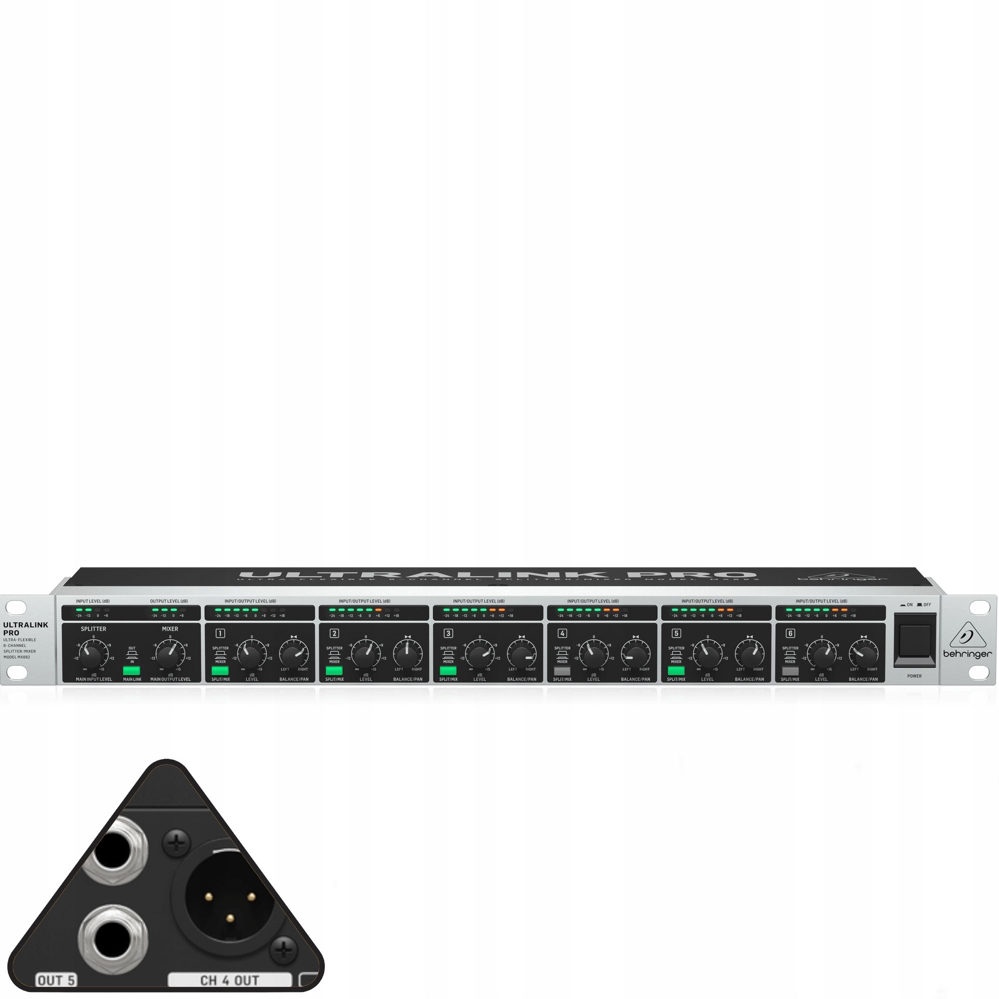  X1204usb mikseris garso 12-kanalų su usb behringeris