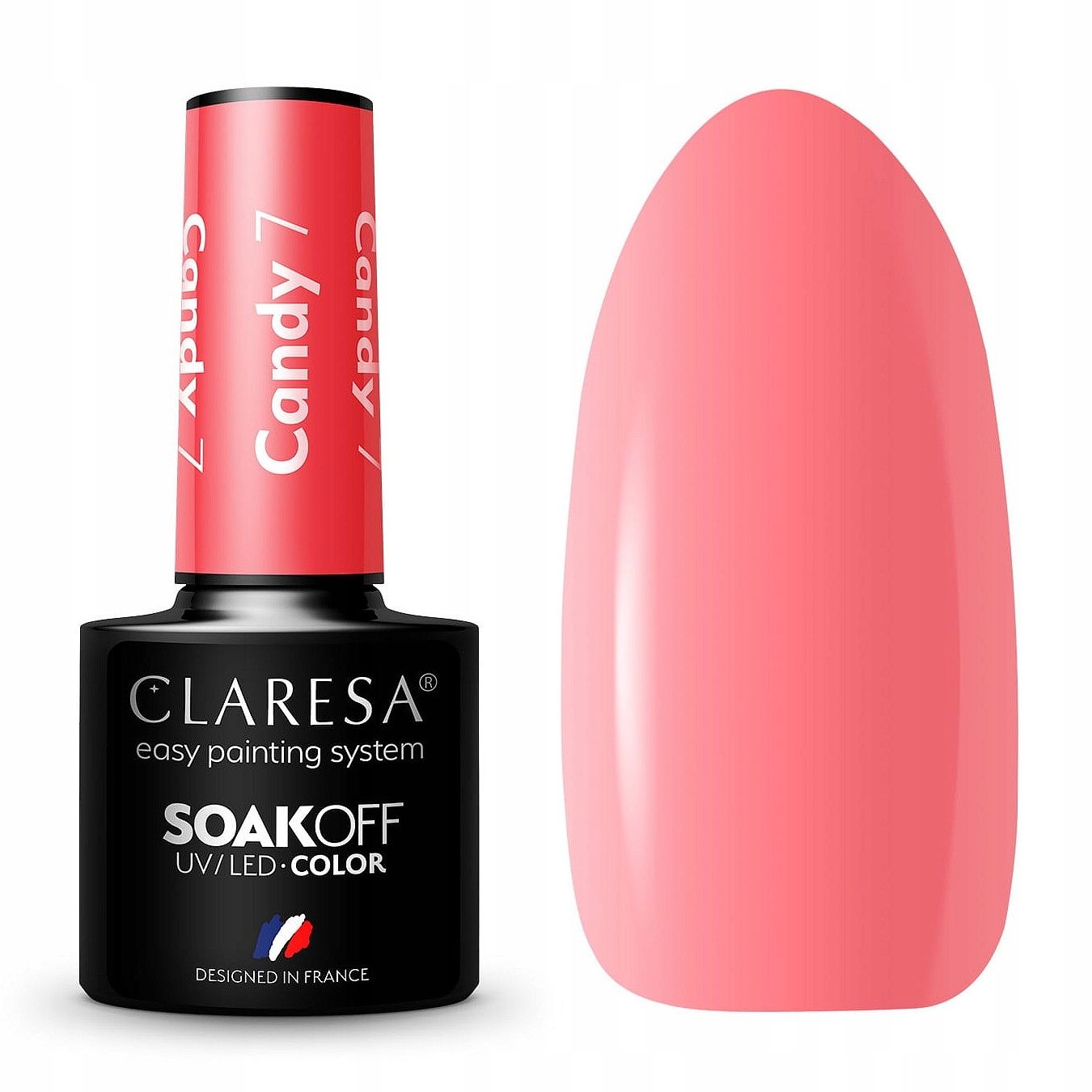  Claresa hübriid küünelakk burgundia glitter pink 554