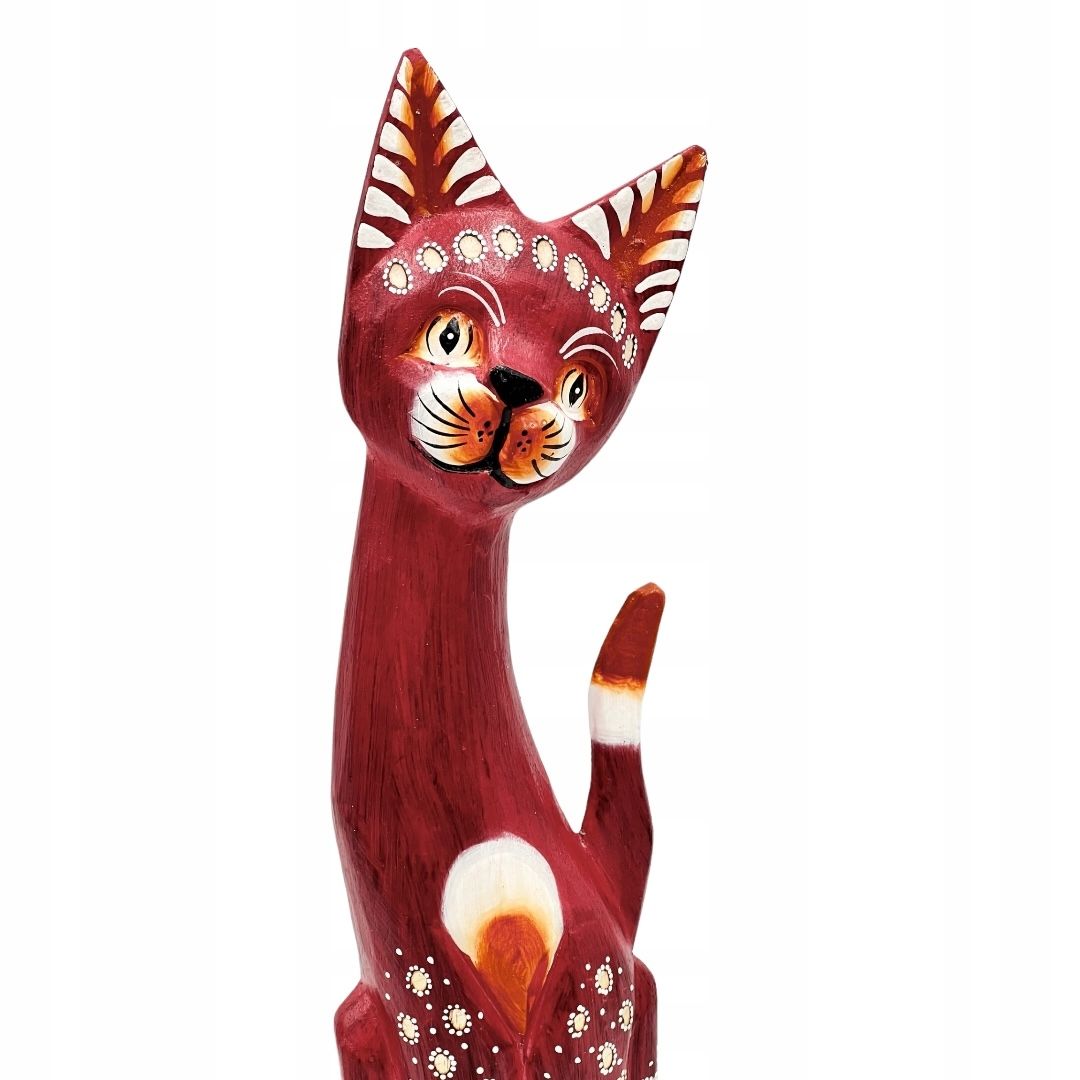  Katze kätzchen holzfigur wunderschön einzigartig dekoration oder geschenk 30cm